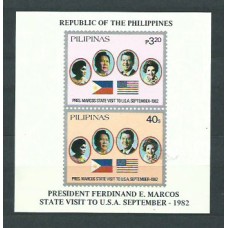 Filipinas - Hojas Yvert 16A ** Mnh  Prisidente Maracos