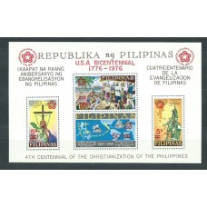 Filipinas - Hojas Yvert 9a ** Mnh  Bicentenario de EEUU