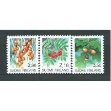 Finlandia - Correo 1990 Yvert 1092/4 ** Mnh Frutos