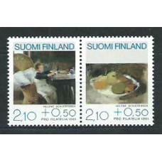 Finlandia - Correo 1991 Yvert 1098/9 ** Mnh Pintura