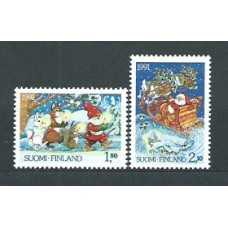 Finlandia - Correo 1991 Yvert 1123/4 ** Mnh Navidad