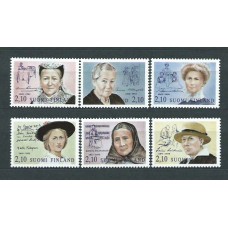 Finlandia - Correo 1992 Yvert 1147/52 ** Mnh Finlandeses ilustres