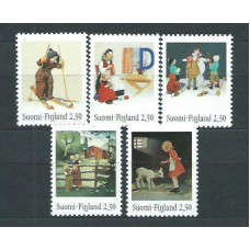 Finlandia - Correo 1993 Yvert 1184/1188 ** Mnh Ilustraciones