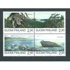 Finlandia - Correo 1995 Yvert 1258/61 ** Mnh Fauna