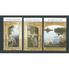 Finlandia - Correo 1997 Yvert 1366/8 ** Mnh Pintura