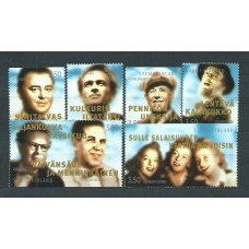 Finlandia - Correo 1999 Yvert 1451/56 ** Mnh Artistas