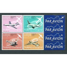 Finlandia - Correo 2003 Yvert 1607/10 ** Mnh Aviones