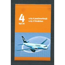 Finlandia - Correo 2003 Yvert 1607/10 Carnet ** Mnh Aviones