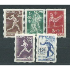 Finlandia - Correo 1945 Yvert 282/6 ** Mnh Deportes