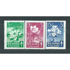 Finlandia - Correo 1950 Yvert 368/70 * Mh Flores