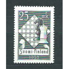 Finlandia - Correo 1952 Yvert 395 * Mh Ajedrez