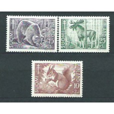 Finlandia - Correo 1953 Yvert 401/403 * Mh Fauna