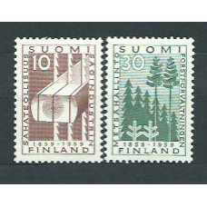 Finlandia - Correo 1959 Yvert 483/4 ** Mnh Bosques