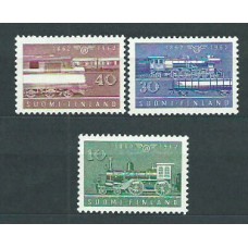 Finlandia - Correo 1962 Yvert 519/21 (*) Mng Trenes