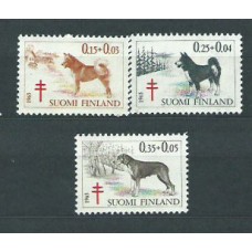 Finlandia - Correo 1965 Yvert 572/4 ** Mnh Fauna perros