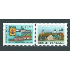 Finlandia - Correo 1970 Yvert 643/4 ** Mnh Ciudades