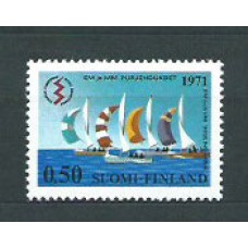 Finlandia - Correo 1971 Yvert 658 ** Mnh Veleros