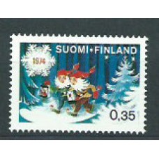 Finlandia - Correo 1974 Yvert 722 ** Mnh Navidad