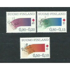 Finlandia - Correo 1977 Yvert 763/5 ** Mnh Cruz roja