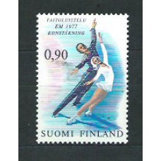 Finlandia - Correo 1977 Yvert 766 ** Mnh Deportes patinaje