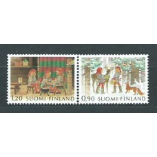 Finlandia - Correo 1982 Yvert 880/1 ** Mnh Navidad