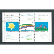 Finlandia - Hojas Yvert 7 ** Mnh Dibujos infantiles