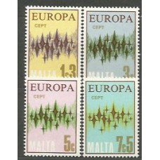 Malta - Correo 1972 Yvert 452/5 ** Mnh Europa