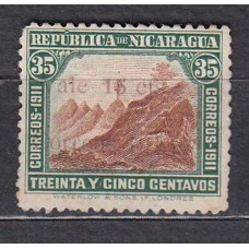 Nicaragua - Correo 1913 Yvert 328 usado El Momotombo