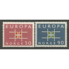 Noruega - Correo 1963 Yvert 460/1 ** Mnh Europa