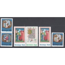 Suecia - Correo 1976 Yvert 946/9+946a/8a ** Mnh Navidad