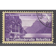 Suiza - Correo 1938 Yvert 311a usado Lago