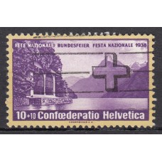 Suiza - Correo 1938 Yvert 311 usado Lago