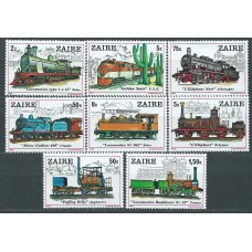 Zaire - Correo Yvert 962/9 ** Mnh  Trenes