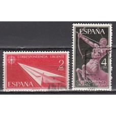 España II Centenario Correo 1956 Edifil 1185/6 usado