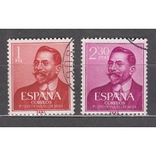 España II Centenario Correo 1961 Edifil 1351/2 usado