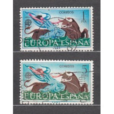 España II Centenario Correo 1966 Edifil 1747/8 usado