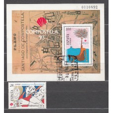 España II Centenario Correo 1993 Edifil 3256 + 3258 usado