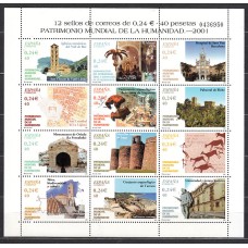 España II Centenario Correo 2001 Edifil 3843/54 ** Mnh