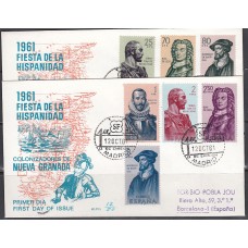 España II Centenario Sobres 1º Día 1961 Edifil 1374/81