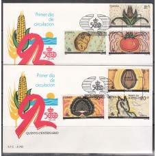 España II Centenario Sobres 1º Día 1989 Edifil 3029/34