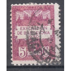 Barcelona Correo 1929 Edifil 5 usado - Exposición y escudo