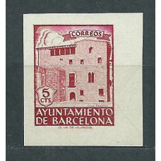 Barcelona Correo 1943 Edifil 47s SH ** Mnh Liberación de Barcelona