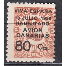 Canarias Correo 1936 Edifil 5 ** Mnh