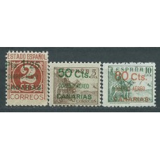 Canarias Correo 1937 Edifil 34/6 * Mh