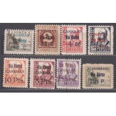 Canarias Correo 1938 Edifil 44/51 ** Mnh