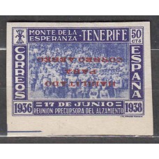 Canarias Variedades 1938 Edifil 56his * Mh