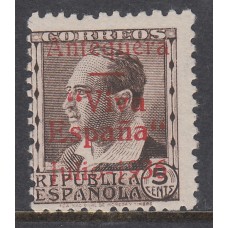 Locales Patrióticos Antequera 1936 Edifil 4hcc ** Mnh  Sobrecarga roja