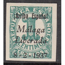 Locales Patrióticos Málaga 1937 Edifil 3 ** Mnh