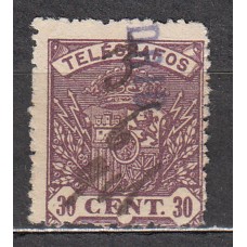 España Telégrafos 1901 Edifil 34 usado