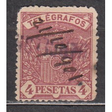 España Telégrafos 1901 Edifil 37 usado